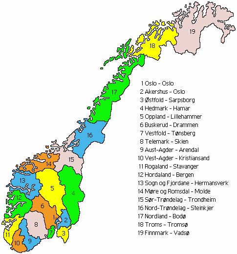 counties-of-norway